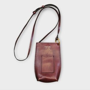 M. Gemi Anna Burgundy Leather Crossbody Bag